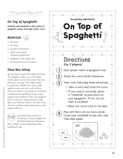 spaghetti mat (page 42)