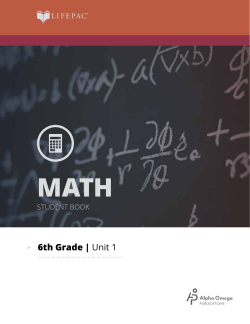 6th Grade | Unit 1 - Amazon Web Services
