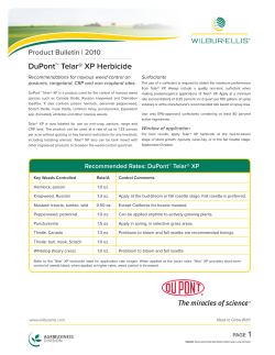 Telar® XP - the Idaho Weed Awareness Campaign!