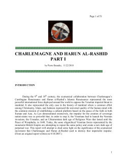 CHARLEMAGNE AND HARUN AL