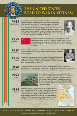 The United States Road to War in Vietnam