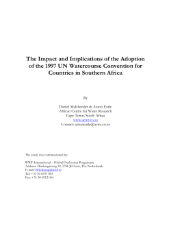 The Impact and Implications of the Adoption of the 1997 UN