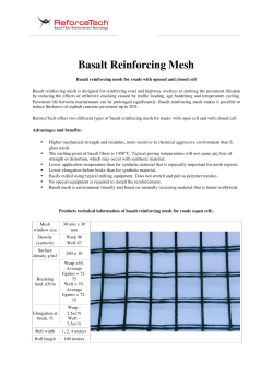 Product Info Basalt reinforcing mesh [1]