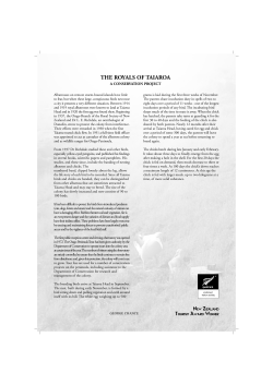 Royals of Taiaroa / Conservation Project/ Fort Taiaroa Info Sheet