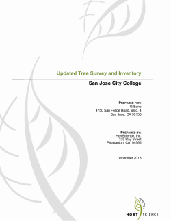 Updated Tree Survey and Inventory San Jose City College