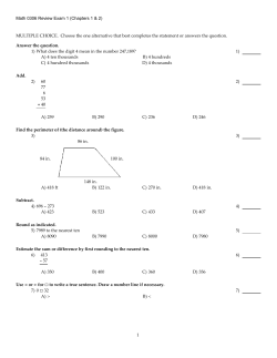Exam 1 Review - HCC Learning Web