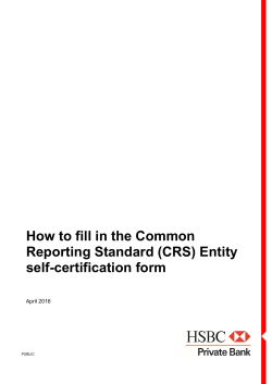 CRS Entity Classification GuideLink opens in the