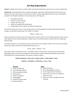 Lab Air Bags Stoichiometry 2014