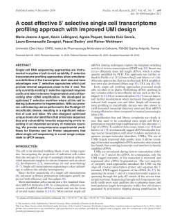 A cost effective 5&prime; selective single cell transcriptome profiling