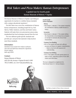 Risk Takers and Pizza Makers: Kansas Entrepreneurs