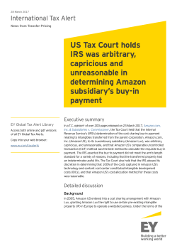 US Tax Court holds IRS was arbitrary, capricious and