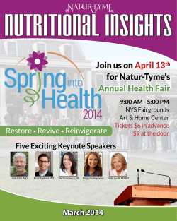 Five Exciting Keynote Speakers - Natur-Tyme