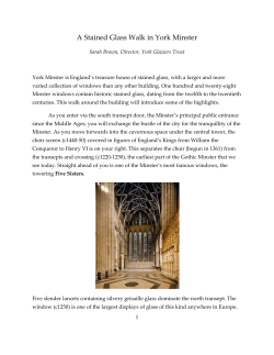 A Stained Glass Walk in York Minster