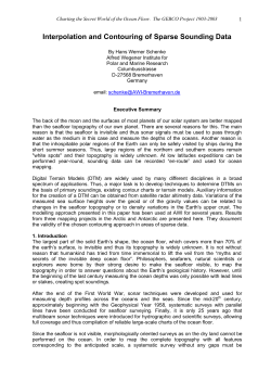 Interpolation and Contouring of sparse sounding data
