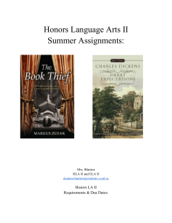 Honors English Language Arts II