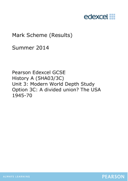 Mark Scheme - Revision World