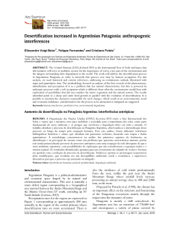 Desertification increased in Argentinian Patagonia: anthropogenic