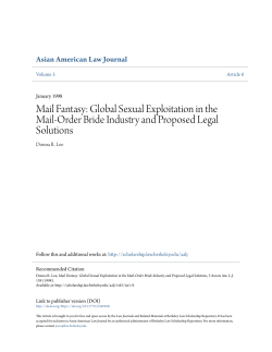 Mail Fantasy: Global Sexual Exploitation in the Mail
