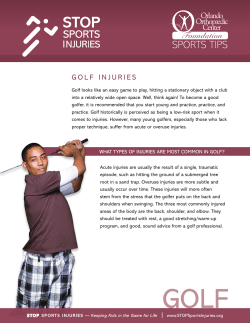 AOSSM Golf - Orlando Orthopaedic Center