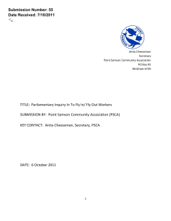 Submission Number: 55 Date Received: 7/10/2011 TITLE