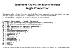 Kaggle Movie Review Sentiment Prediction
