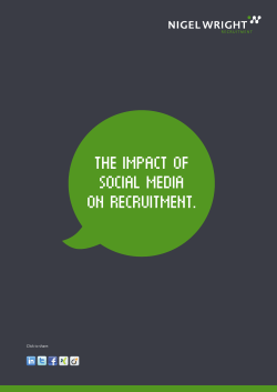 The Impact of Social Media on Recruitment