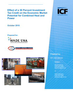 Effect of a 30 Percent Investment Tax Credit on the Economic Market