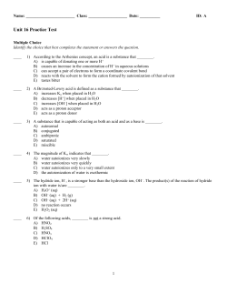 Unit 16 Practice Test