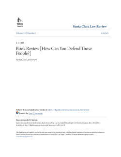 Book Review [How Can You Defend Those People?]