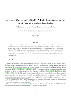 Adding a Carrot to the Stick? A Field Experiment on the Use of