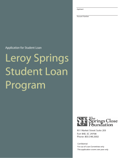 Senior Colleges - Springs Close Foundation