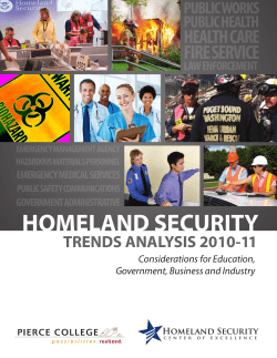 Homeland Security Trends Analysis
