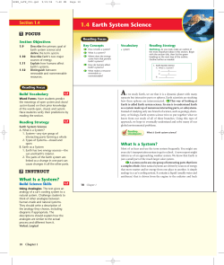 1.4 Earth System Science