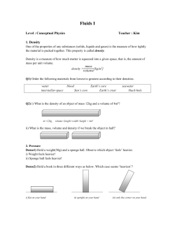 Density, Pressure, Liquid