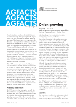 AGFACTS Onion growing - NSW Department of Primary Industries