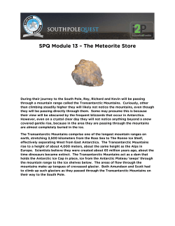 SPQ Module 13 &ndash; The Meteorite Store