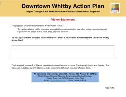 Downtown Whitby Action Plan