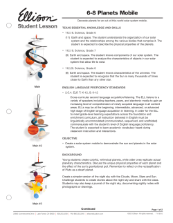 6-8 Planets Mobile - Ellison Education