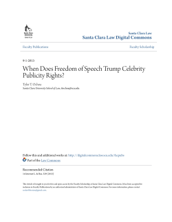 When Does Freedom of Speech Trump Celebrity Publicity Rights?