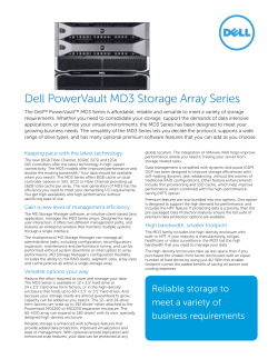 Dell PowerVault MD3 Storage Array Series