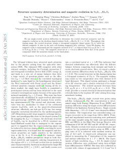 Structure symmetry determination and magnetic evolution in $\ rm