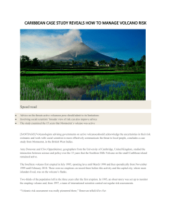 caribbean case study reveals how to manage volcano risk