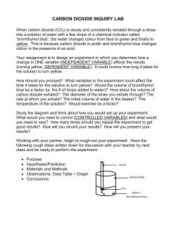 carbon dioxide inquiry lab