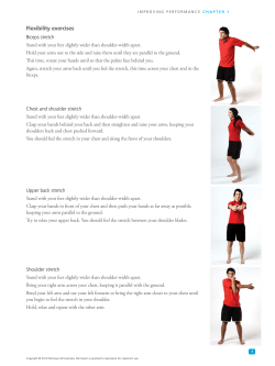 Flexibility exercises