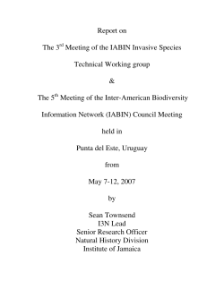 The 5th Meeting of the Inter-American Biodiversity Information Network