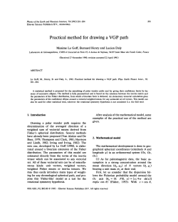 Practical method for drawing a VGP path
