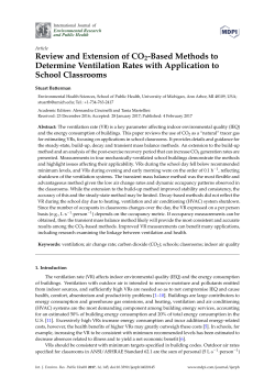 Review and Extension of CO2-Based Methods to Determine