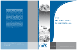 THE MICROBANKING BULLETIN No. 20