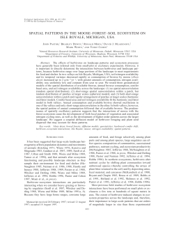 SPATIAL PATTERNS IN THE MOOSE&ndash;FOREST&ndash;SOIL