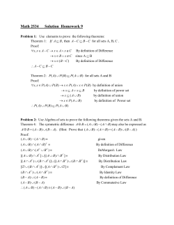 Math 2534 Solution Homework 9